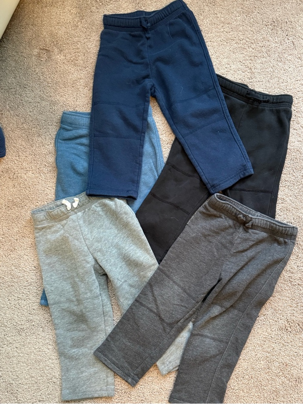 Jumping Beans Fleece Sweatpants- bundle of 5